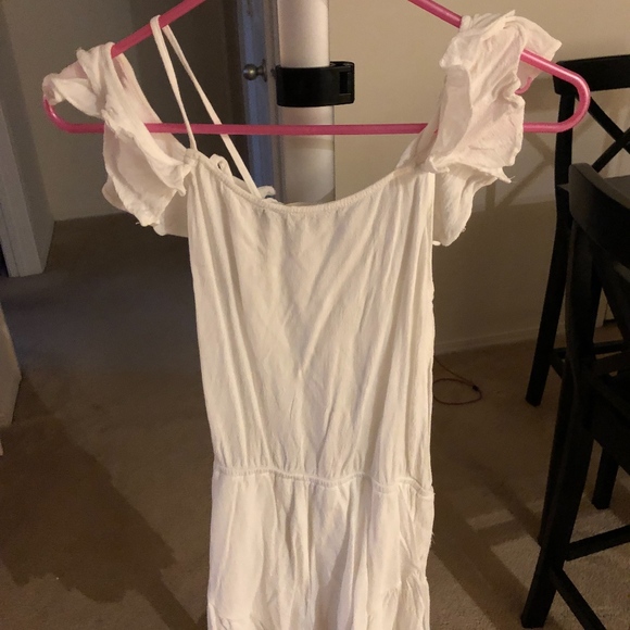 White Ruffle Romper - Picture 2 of 2